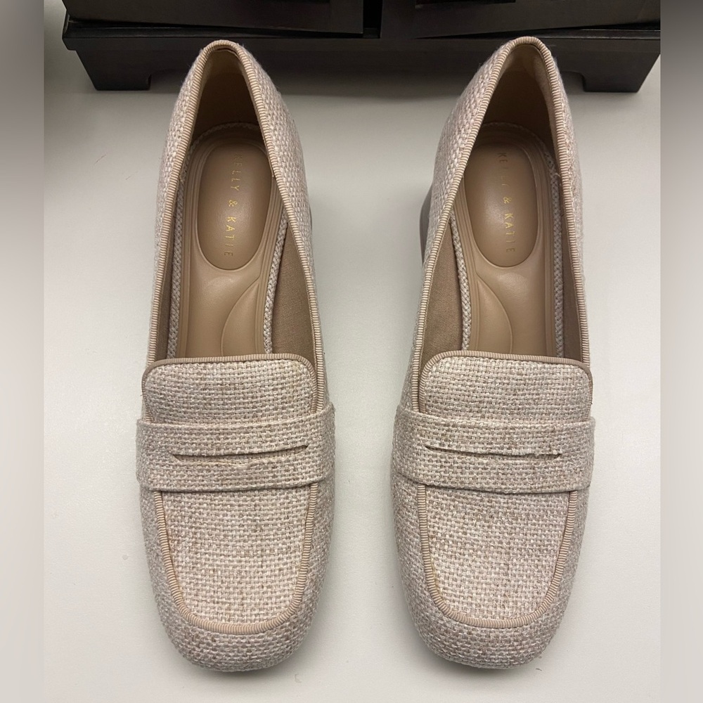 Kelly & Katie Cream Sophisticated Loafers